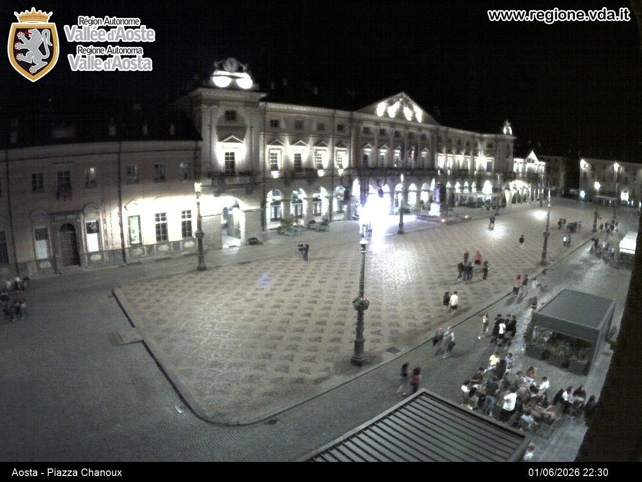 Archiv Foto Webcam Piazza Emile Chanoux, Aosta