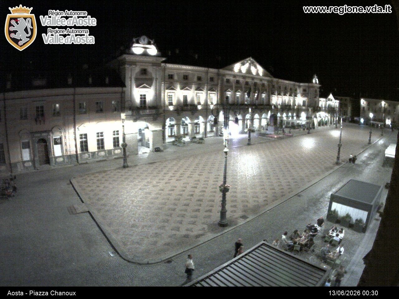Archiv Foto Webcam Piazza Emile Chanoux, Aosta