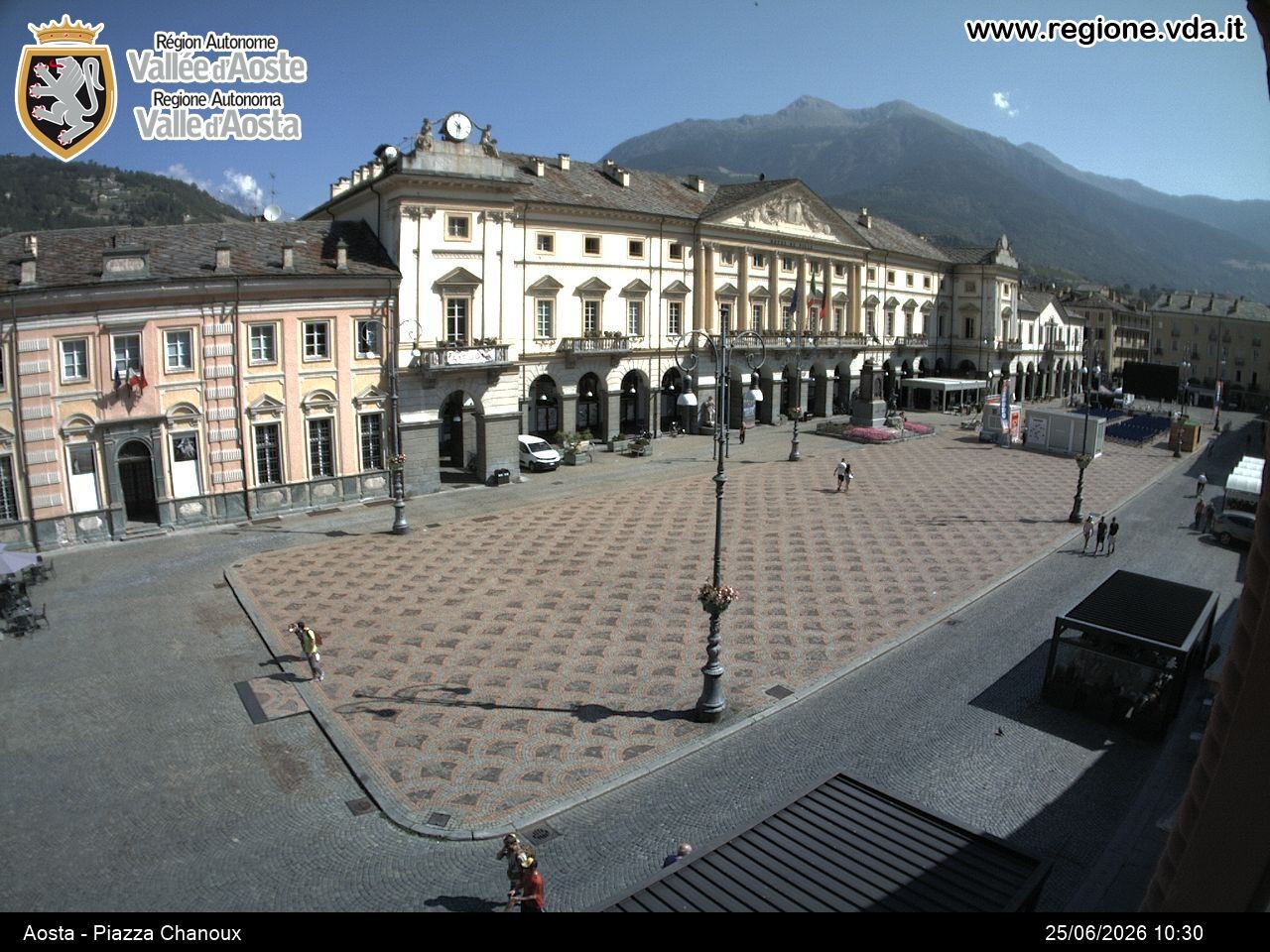 Archived image Webcam Aosta, Piazza Emile Chanoux