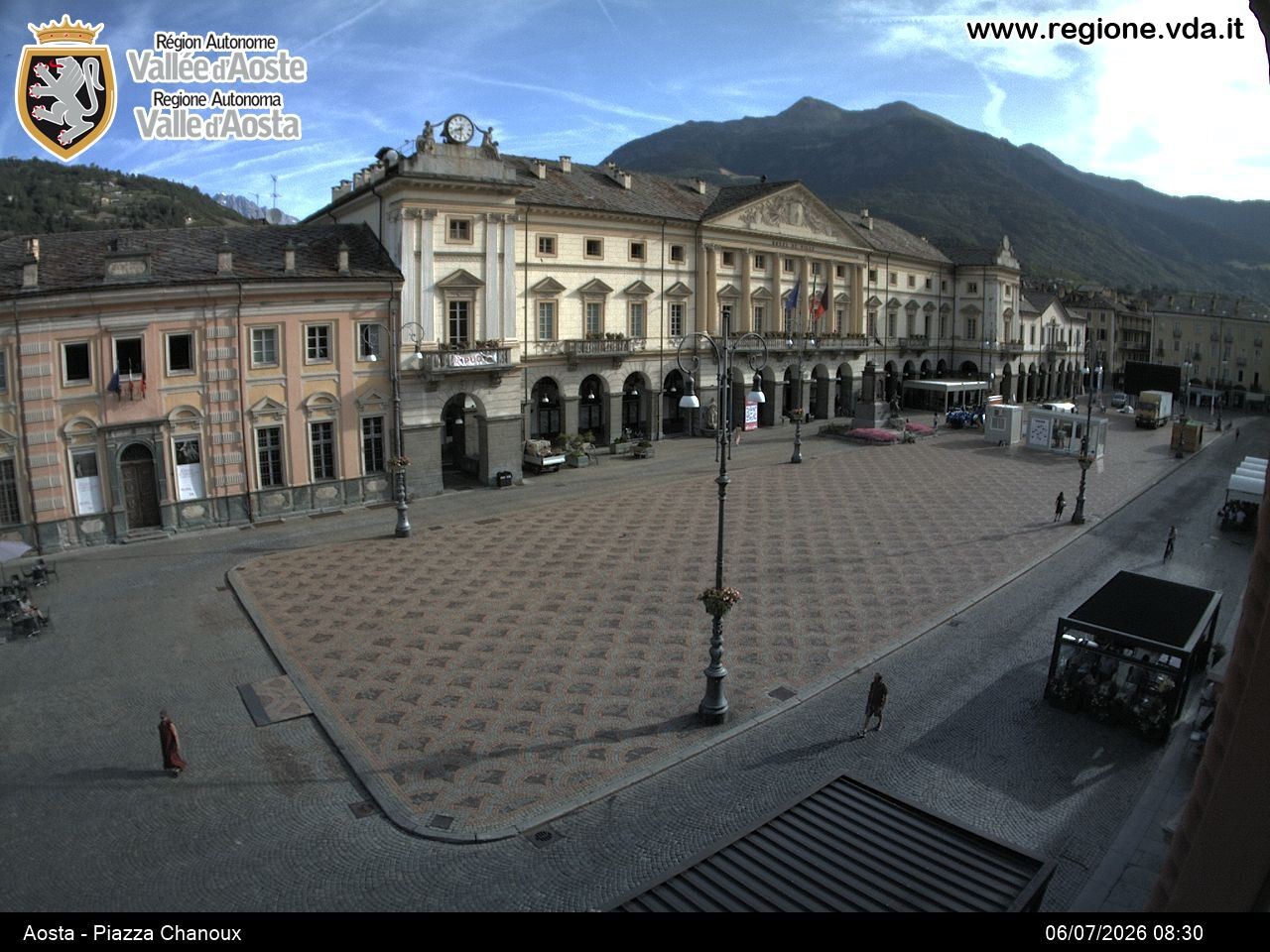 Archived image Webcam Aosta, Piazza Emile Chanoux