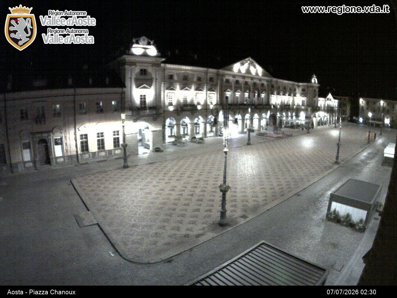 Archiv Foto Webcam Piazza Emile Chanoux, Aosta