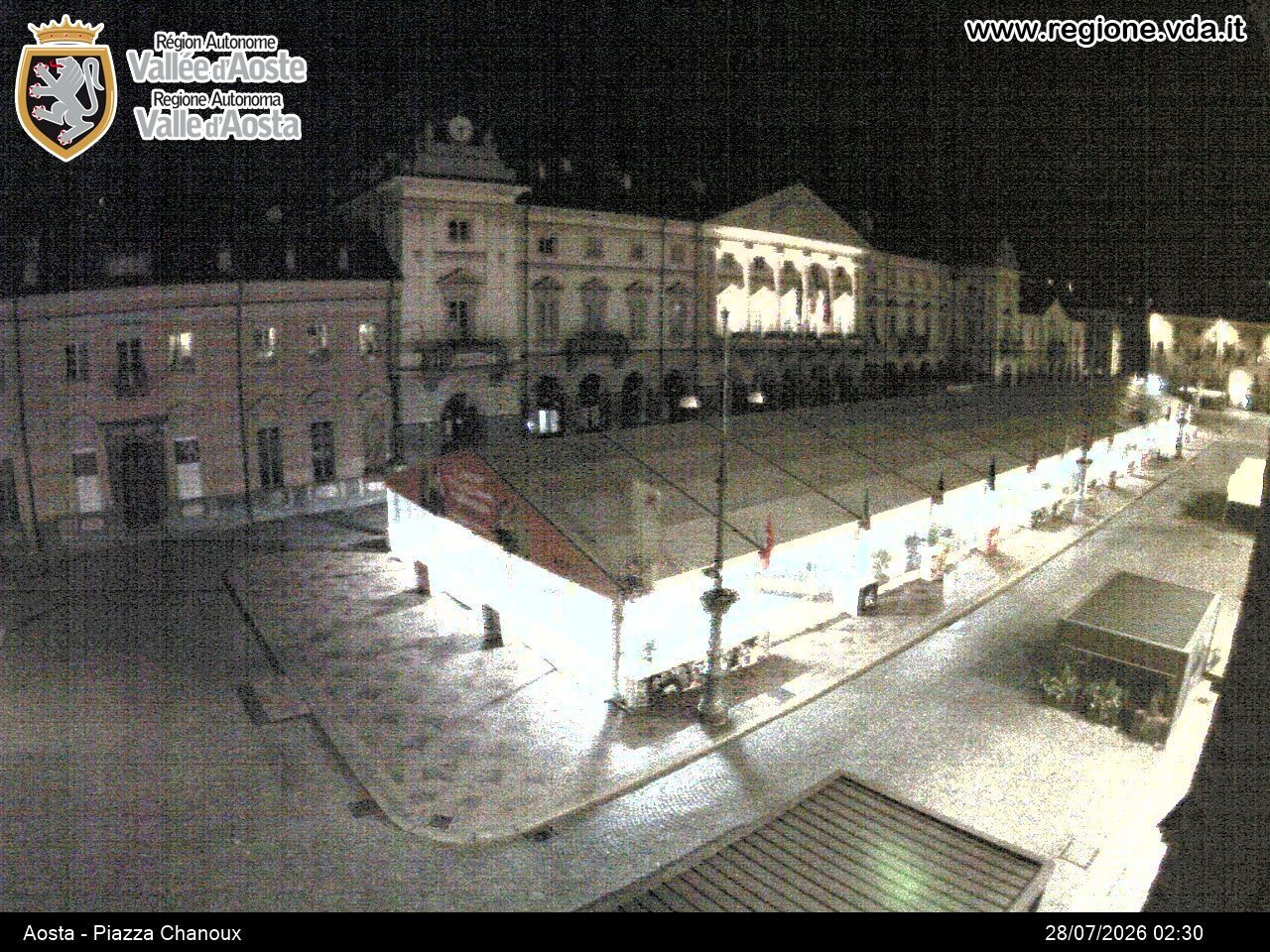 Archiv Foto Webcam Piazza Emile Chanoux, Aosta