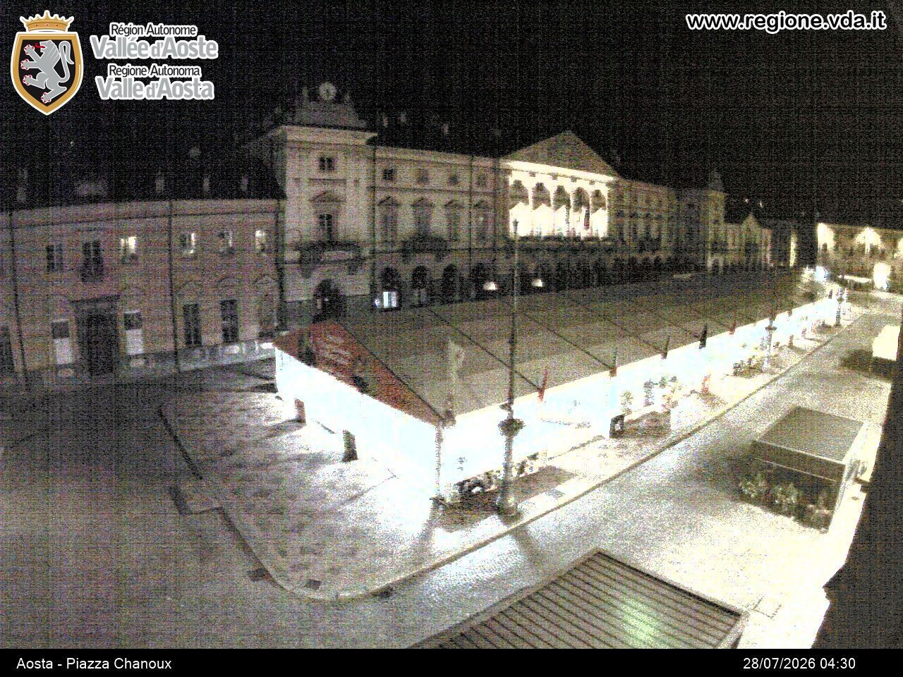 Archiv Foto Webcam Piazza Emile Chanoux, Aosta