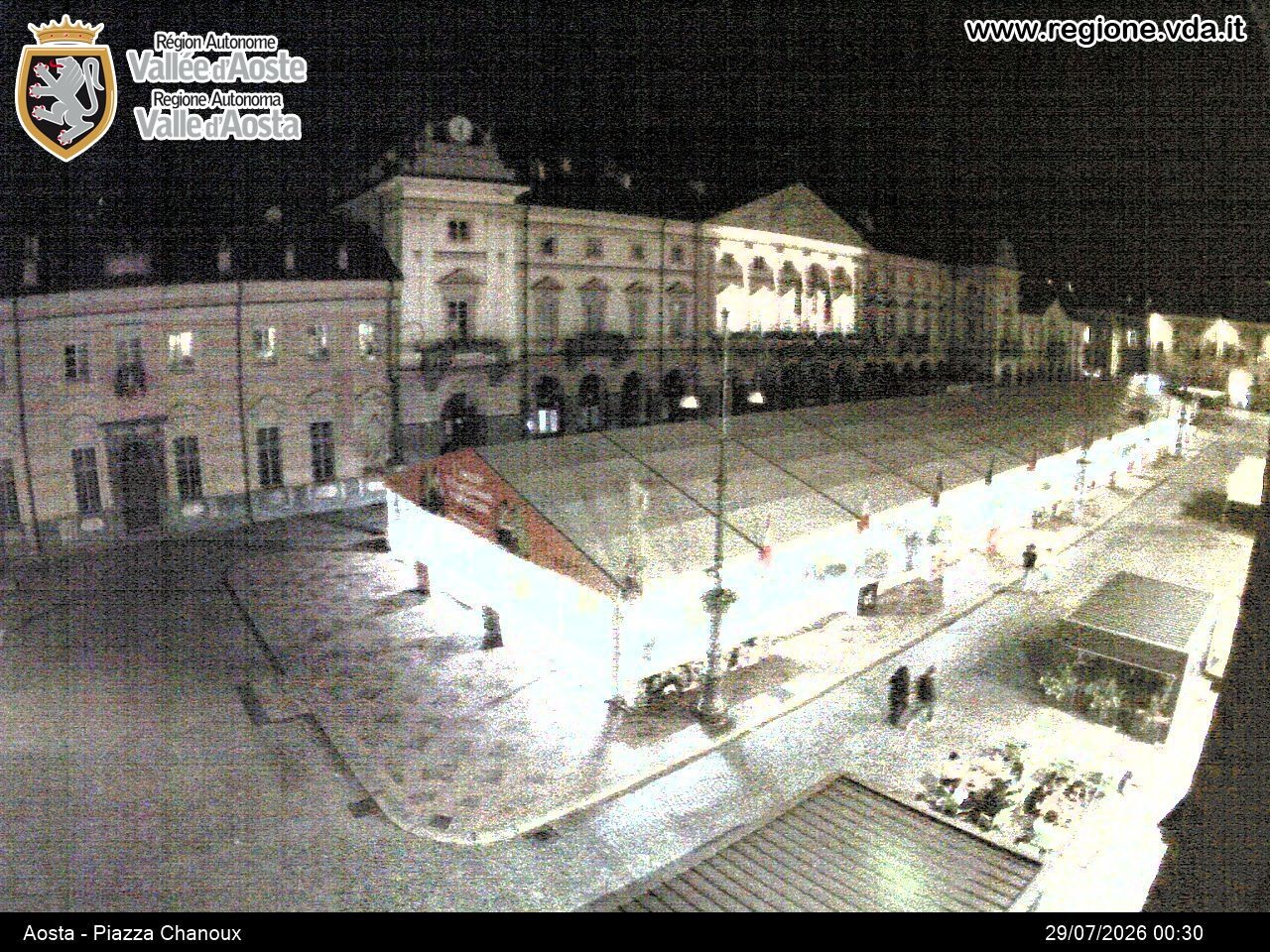 Archiv Foto Webcam Piazza Emile Chanoux, Aosta