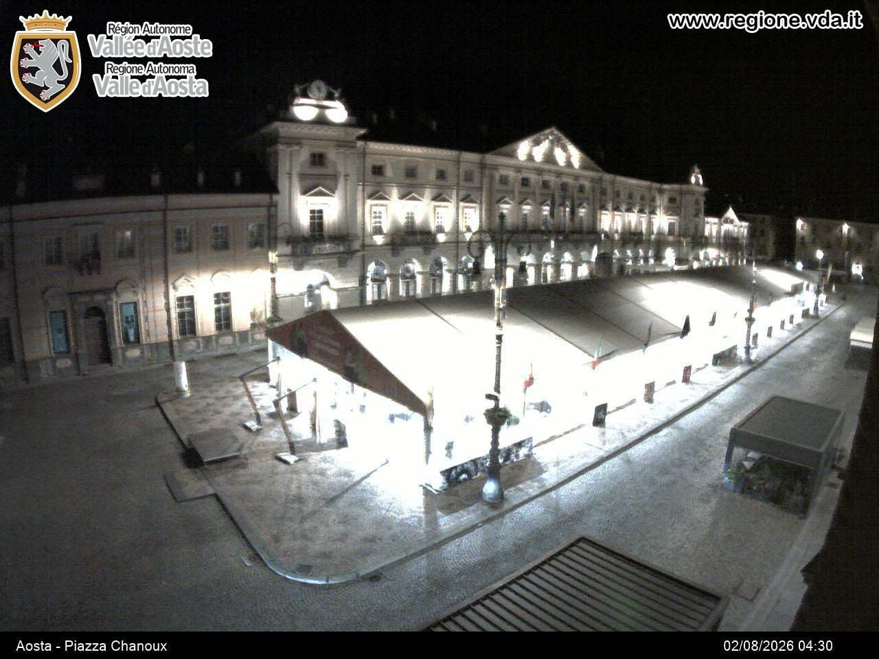 Archiv Foto Webcam Piazza Emile Chanoux, Aosta