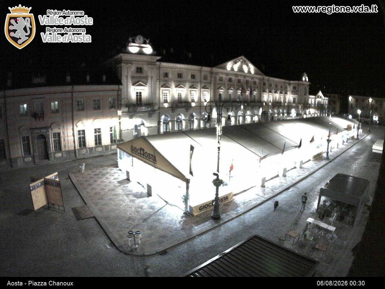 Archived image Webcam Aosta, Piazza Emile Chanoux