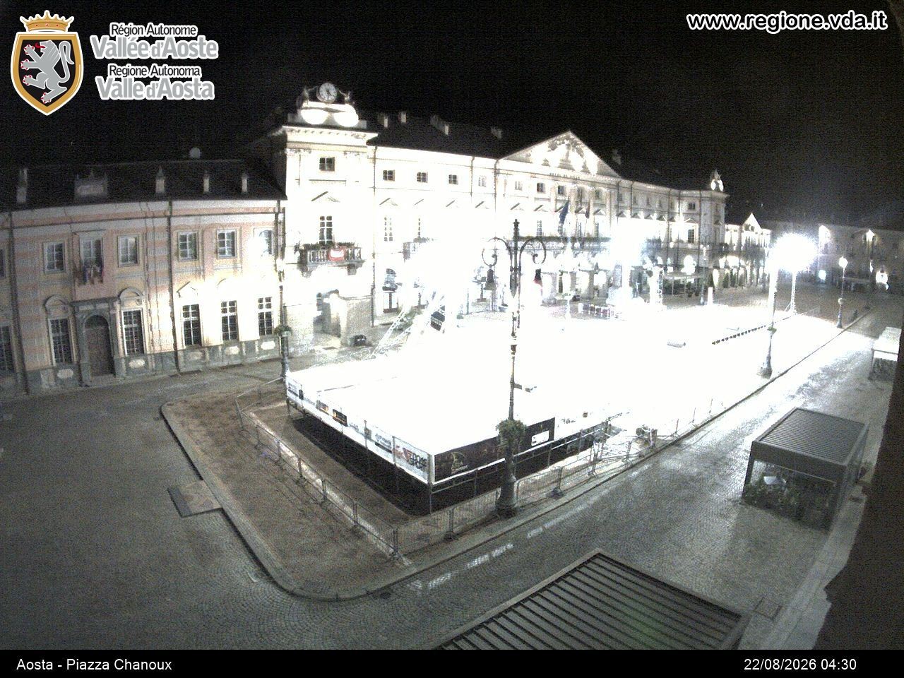 Archiv Foto Webcam Piazza Emile Chanoux, Aosta