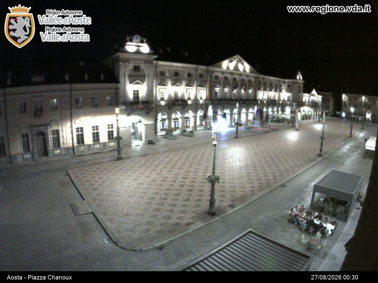 Archiv Foto Webcam Piazza Emile Chanoux, Aosta