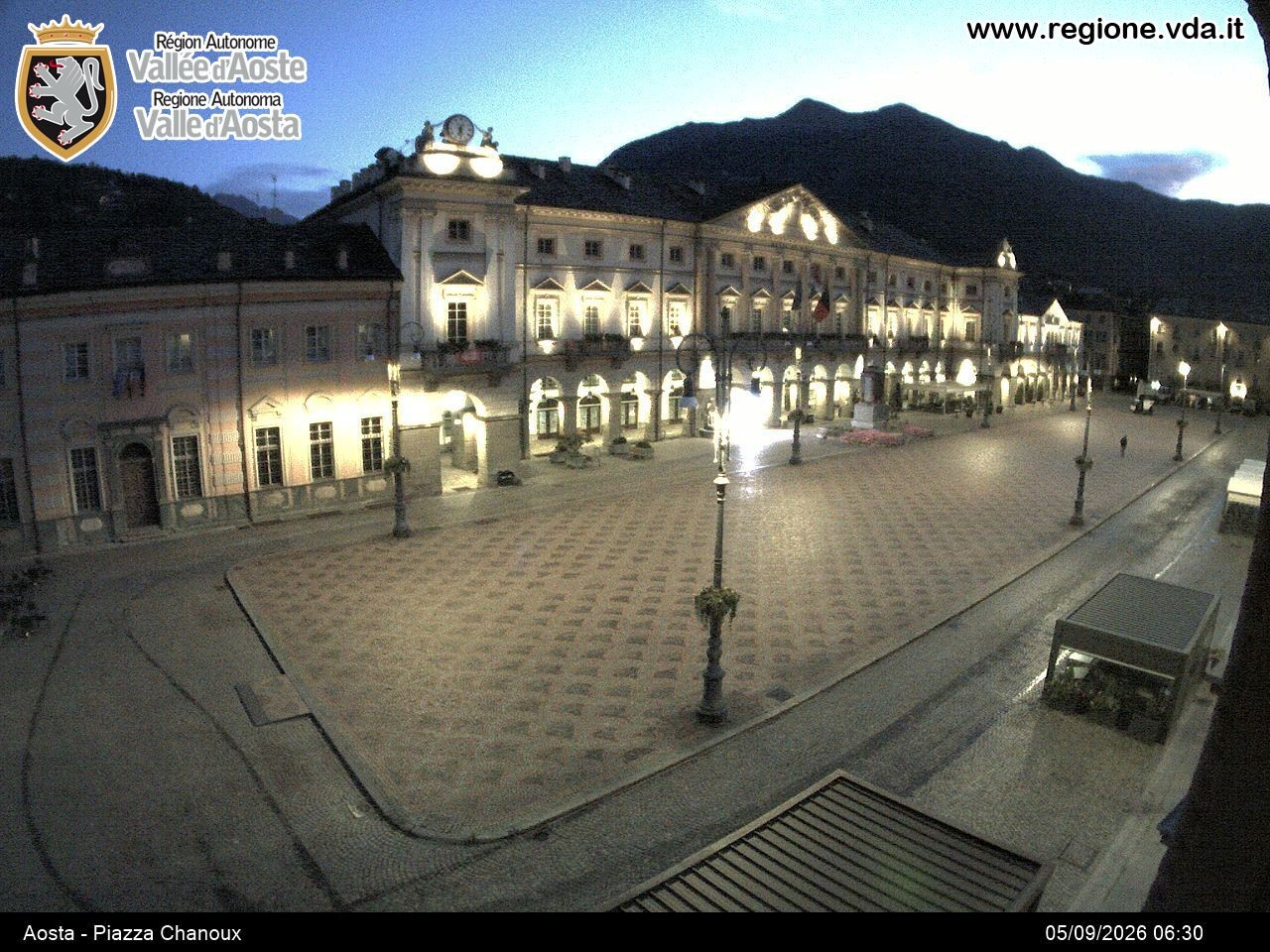 Archived image Webcam Aosta, Piazza Emile Chanoux