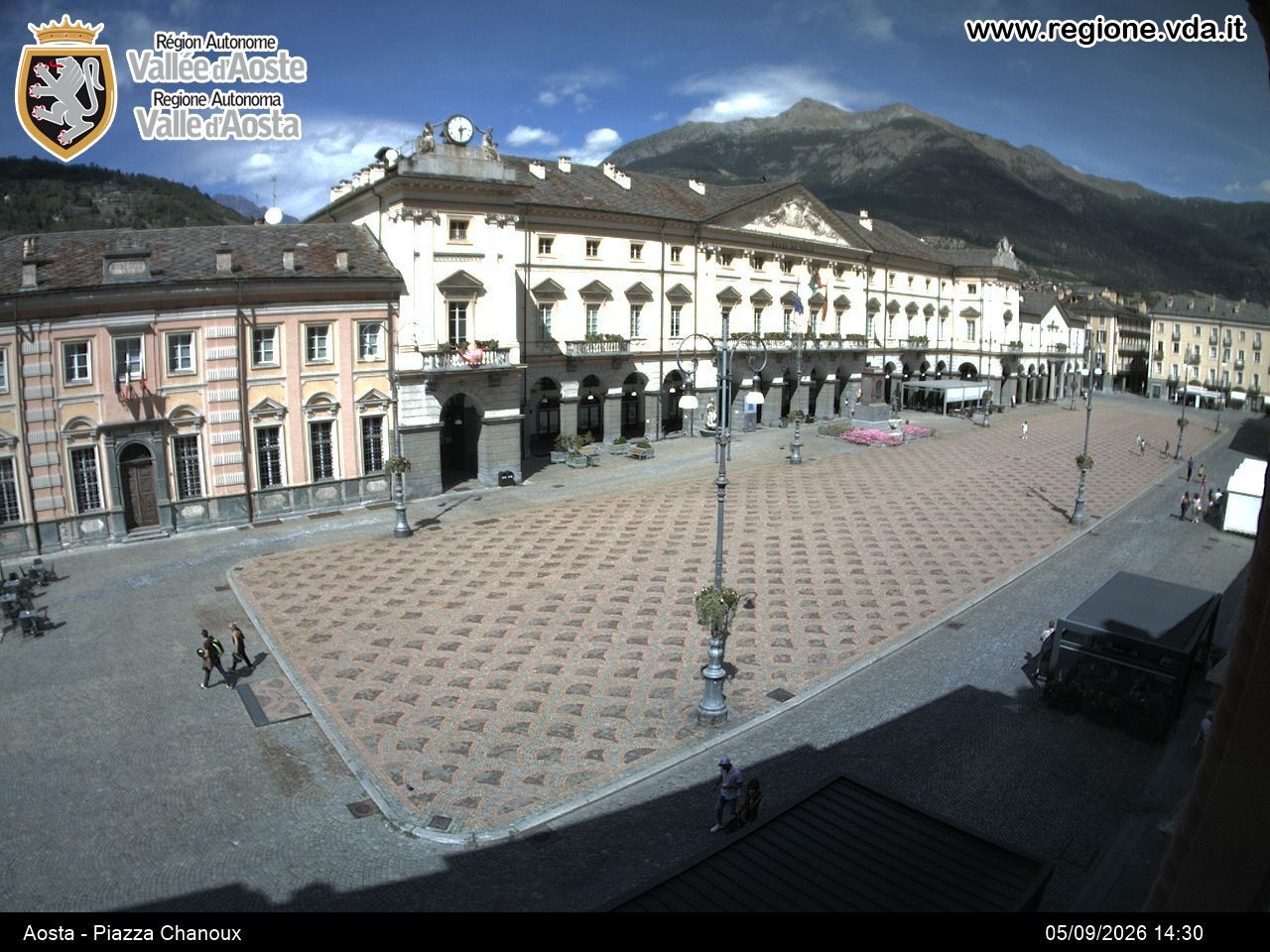 Archived image Webcam Aosta, Piazza Emile Chanoux