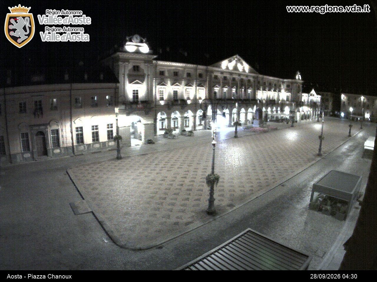 Archiv Foto Webcam Piazza Emile Chanoux, Aosta