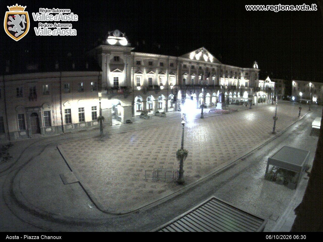 Archiv Foto Webcam Piazza Emile Chanoux, Aosta