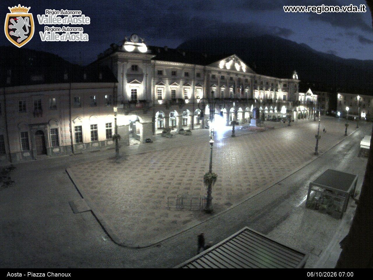 Archiv Foto Webcam Piazza Emile Chanoux, Aosta