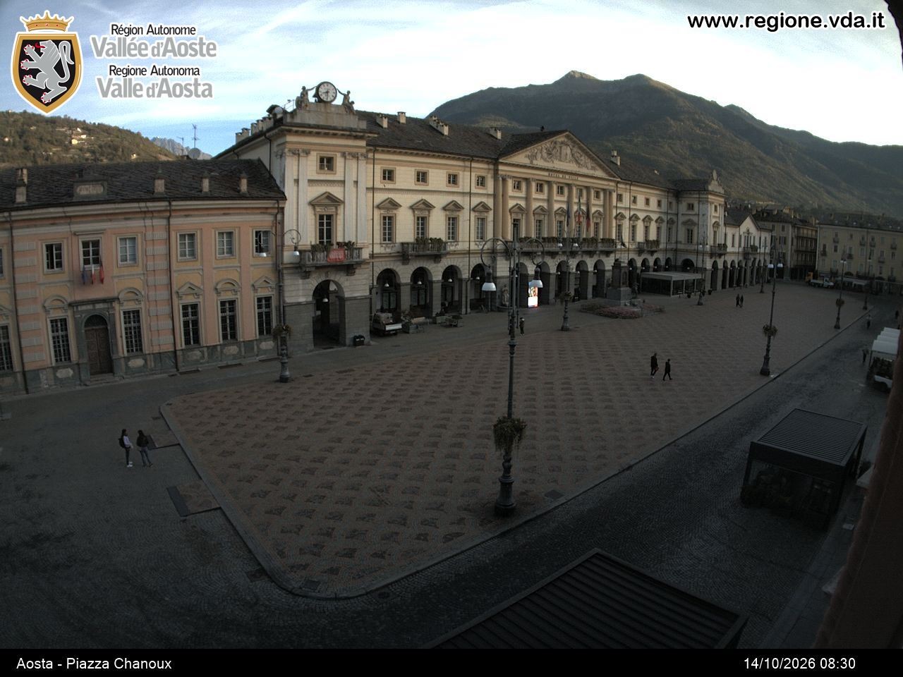 Archived image Webcam Aosta, Piazza Emile Chanoux