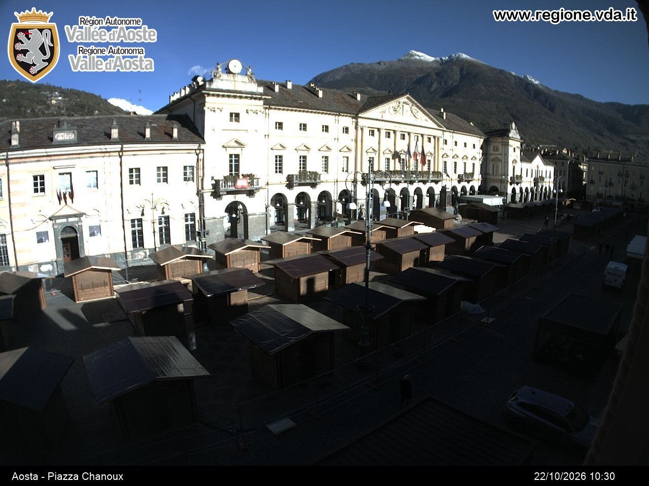 Archiv Foto Webcam Piazza Emile Chanoux, Aosta
