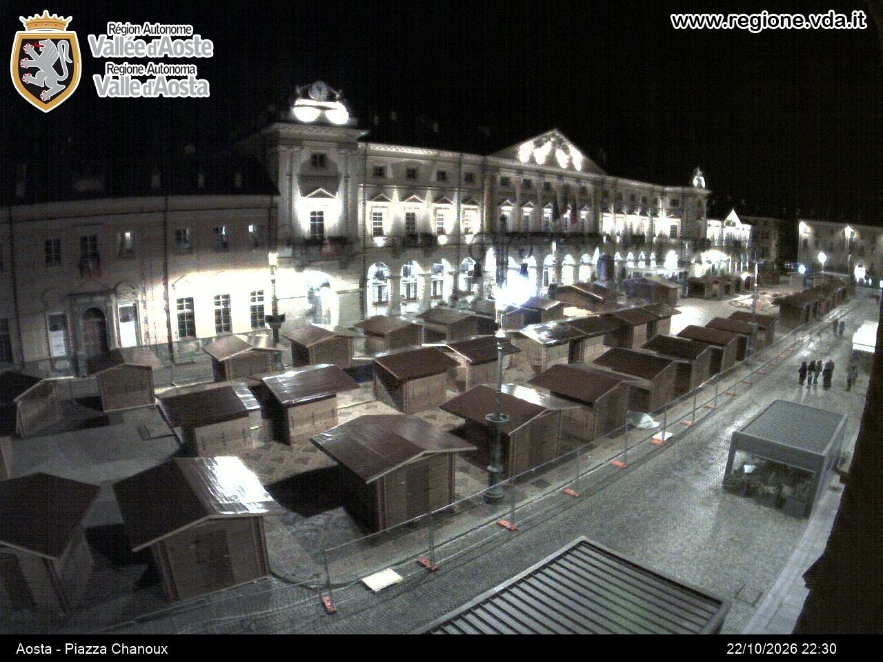 Archiv Foto Webcam Piazza Emile Chanoux, Aosta