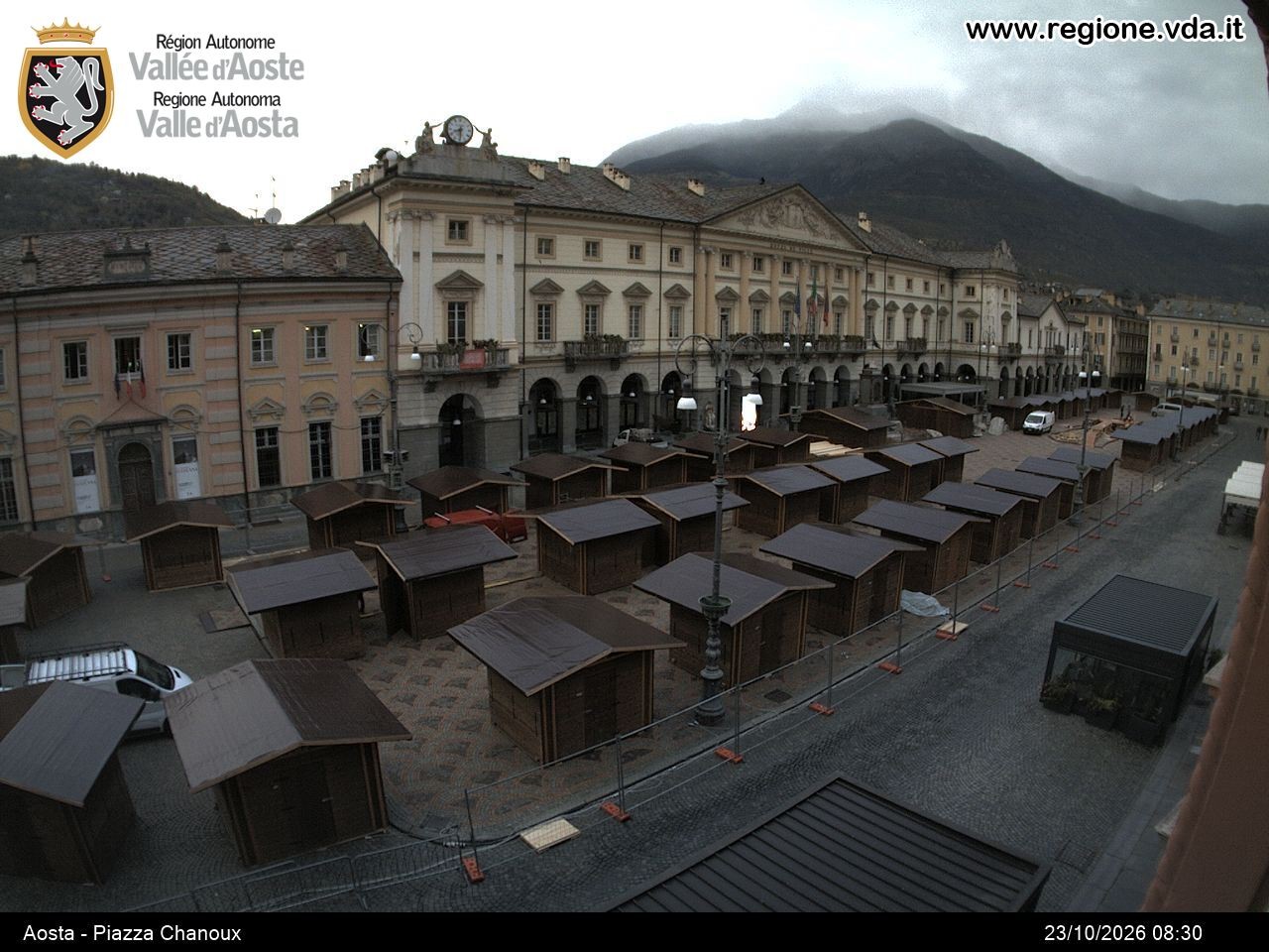 Archived image Webcam Aosta, Piazza Emile Chanoux