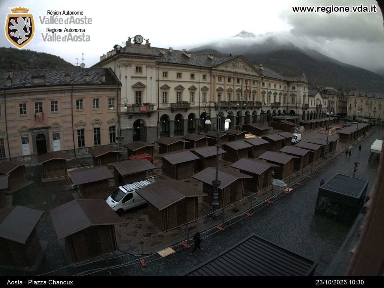 Archived image Webcam Aosta, Piazza Emile Chanoux