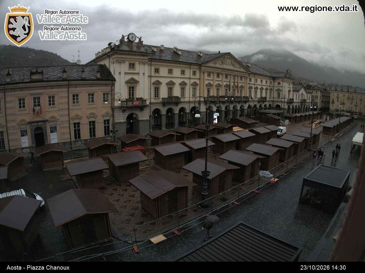 Archived image Webcam Aosta, Piazza Emile Chanoux