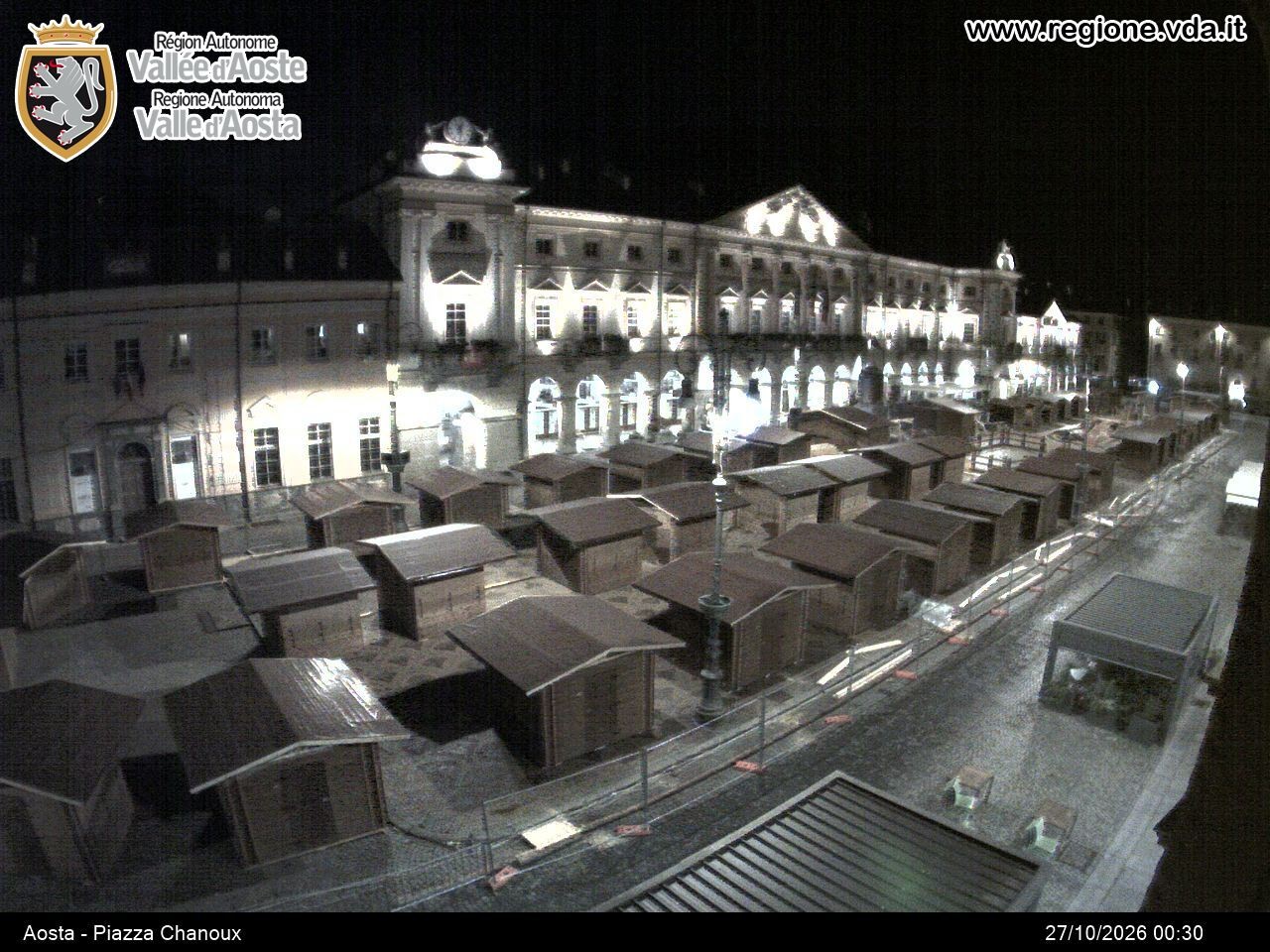 Archiv Foto Webcam Piazza Emile Chanoux, Aosta