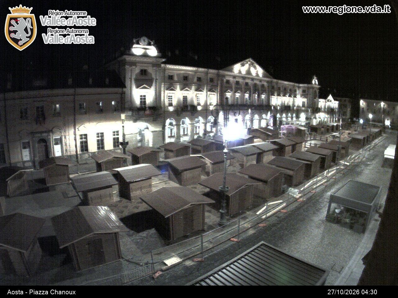 Archiv Foto Webcam Piazza Emile Chanoux, Aosta