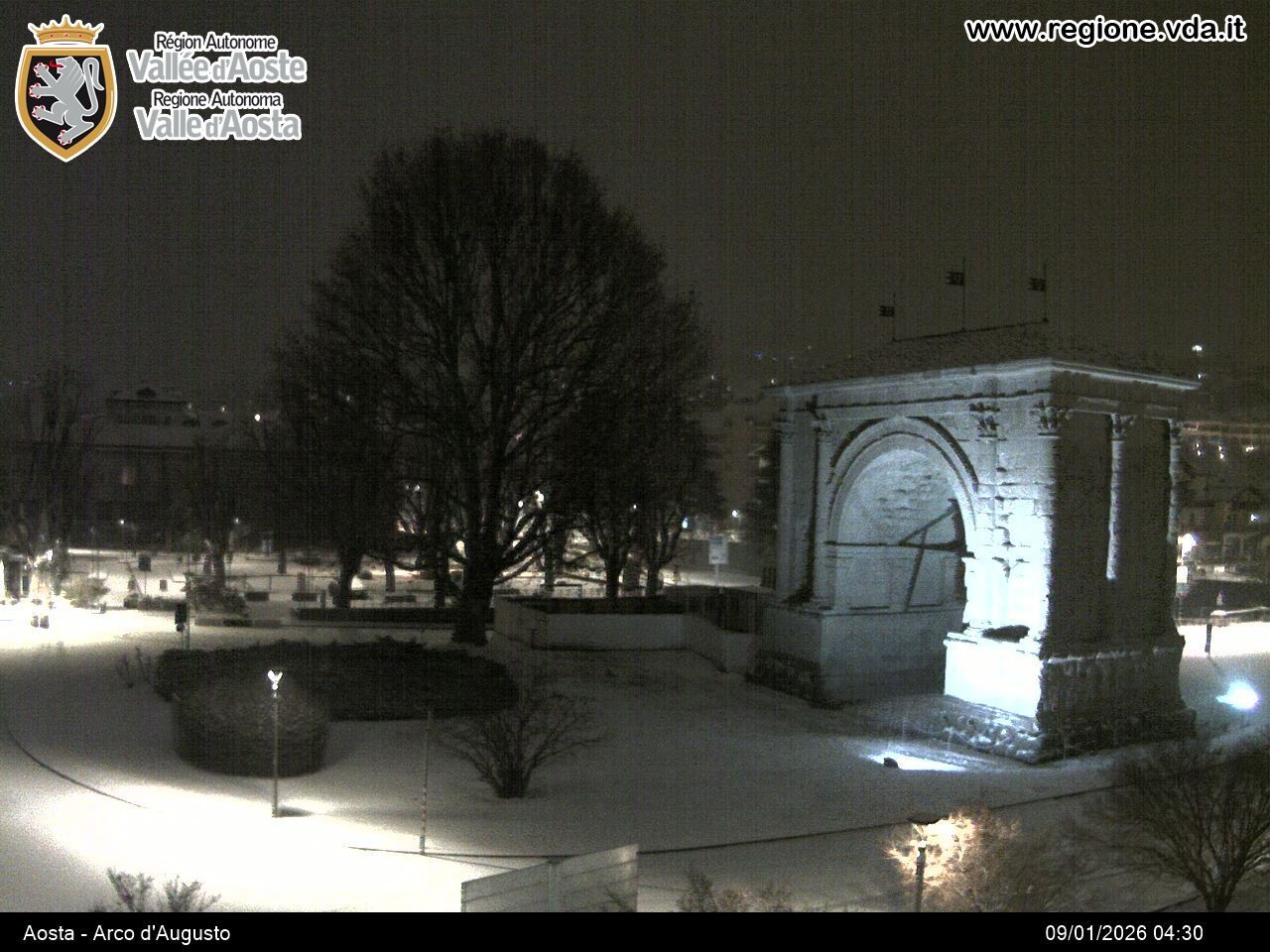 Archiv Foto Webcam Piazza Arco d'Augusto, Aosta