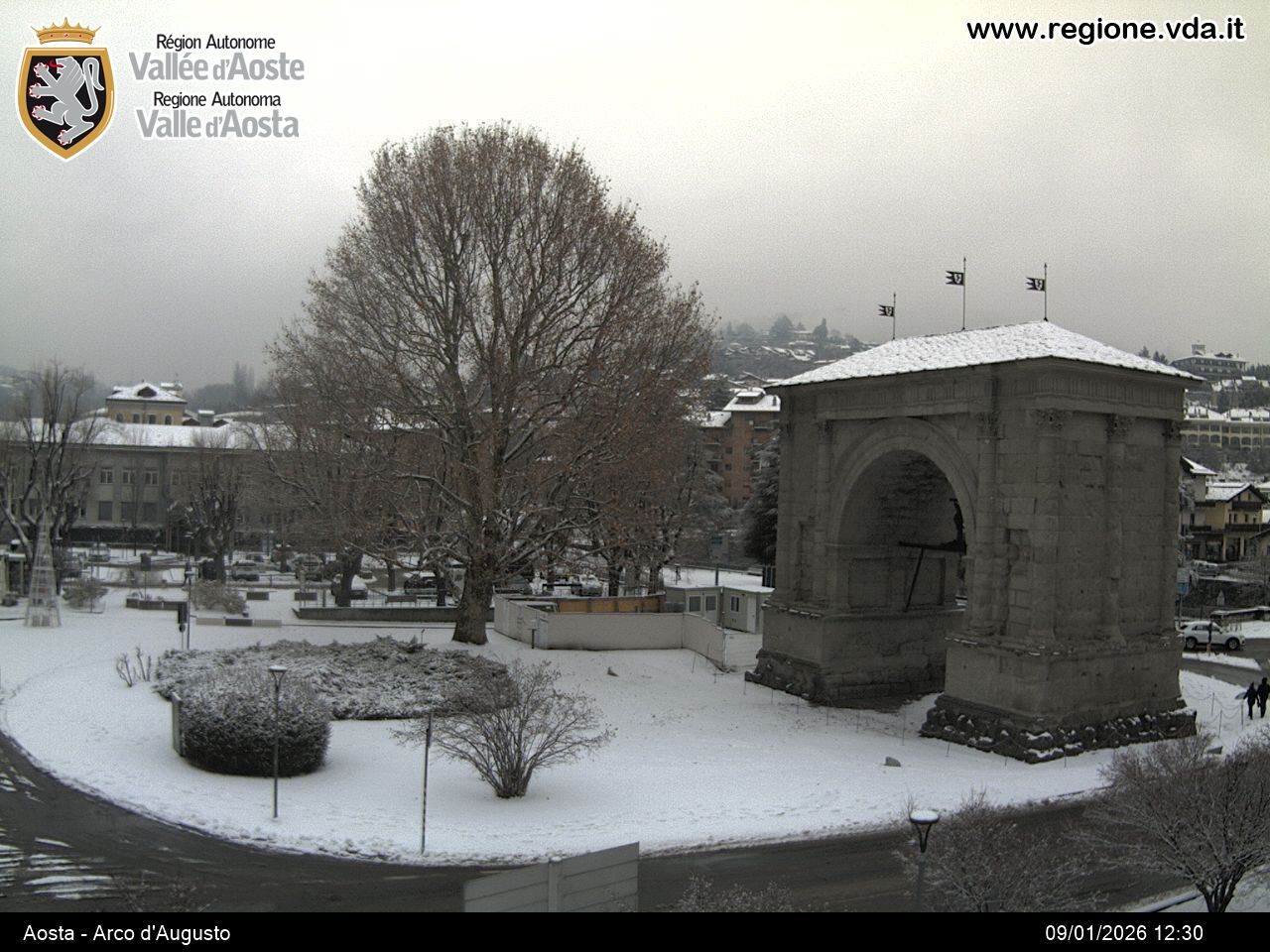 Archiv Foto Webcam Piazza Arco d'Augusto, Aosta