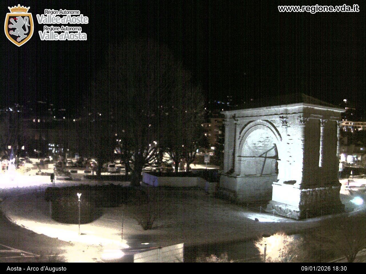 Archiv Foto Webcam Piazza Arco d'Augusto, Aosta