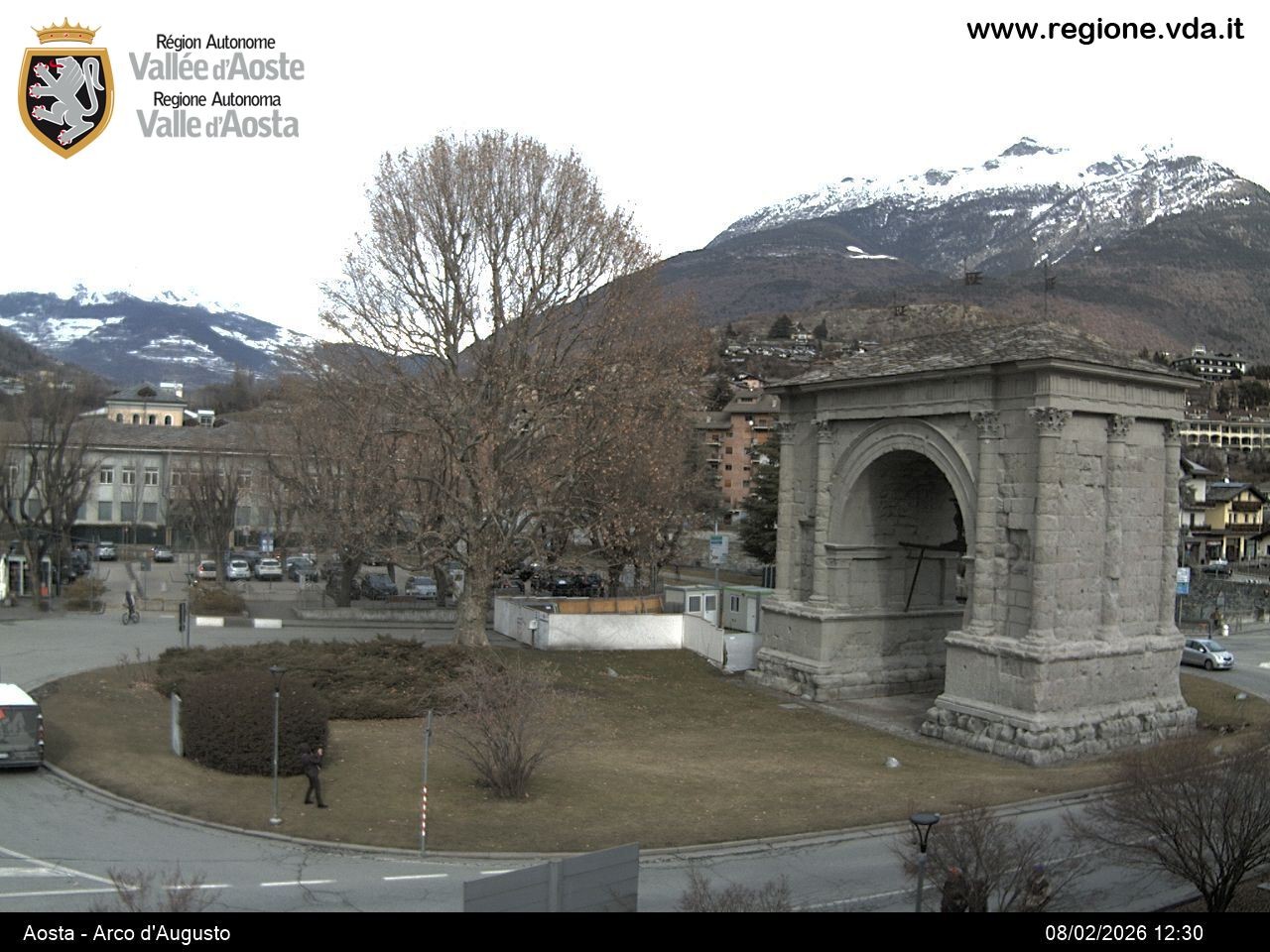 Archiv Foto Webcam Piazza Arco d'Augusto, Aosta