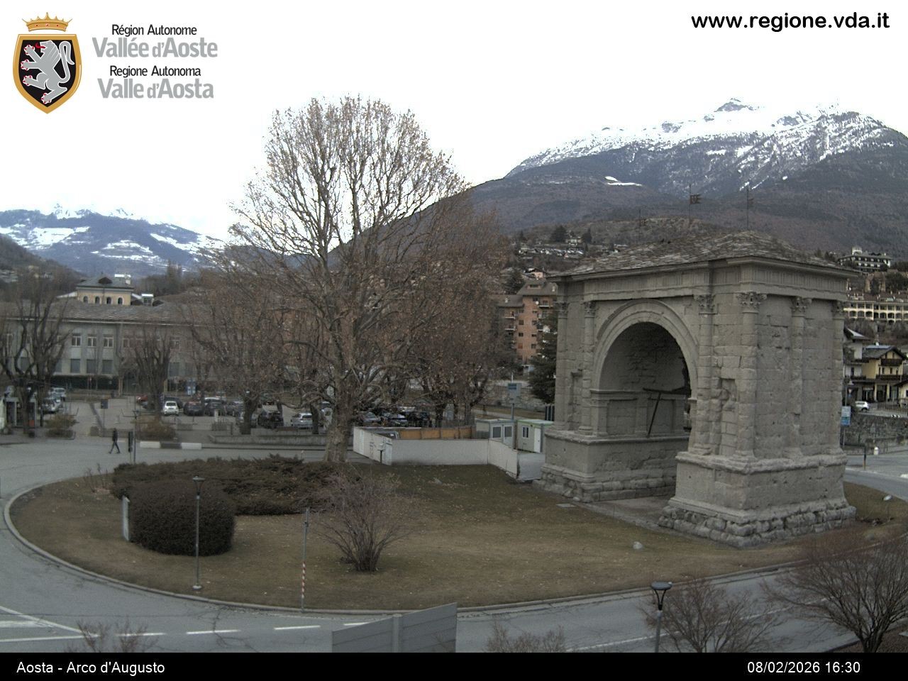 Archiv Foto Webcam Piazza Arco d'Augusto, Aosta