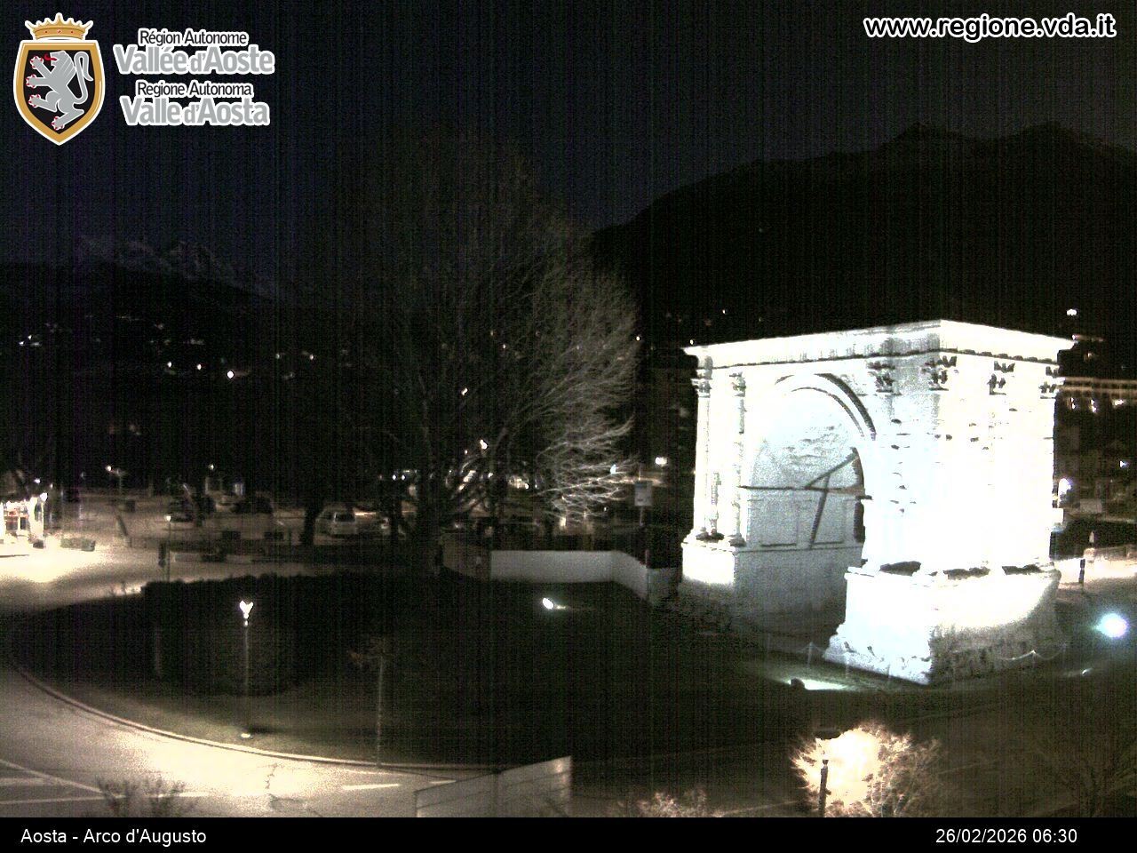 Archived image Webcam Aosta, Piazza Arco d'Augusto