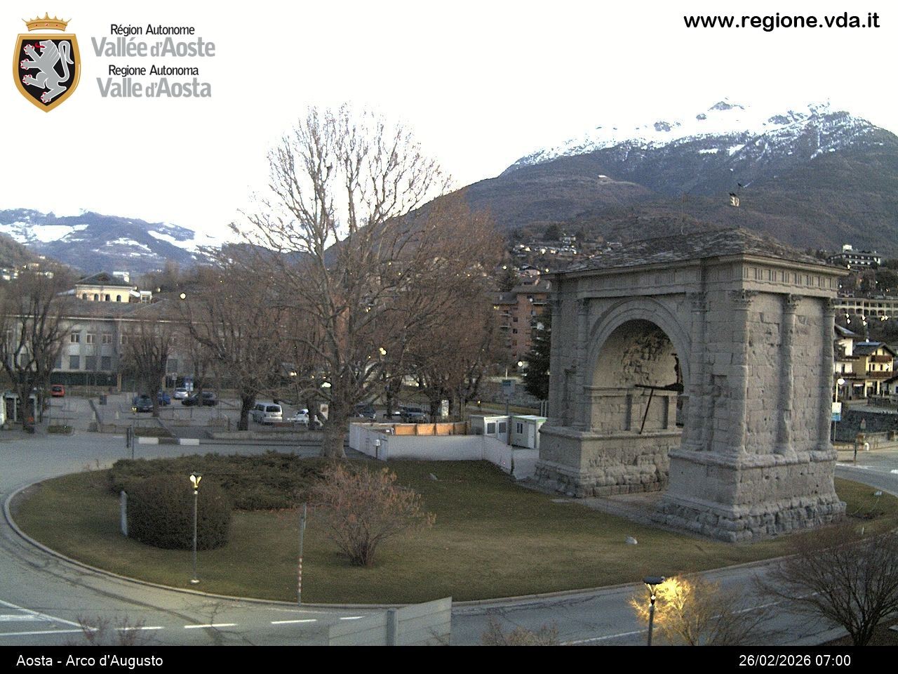 Archived image Webcam Aosta, Piazza Arco d'Augusto