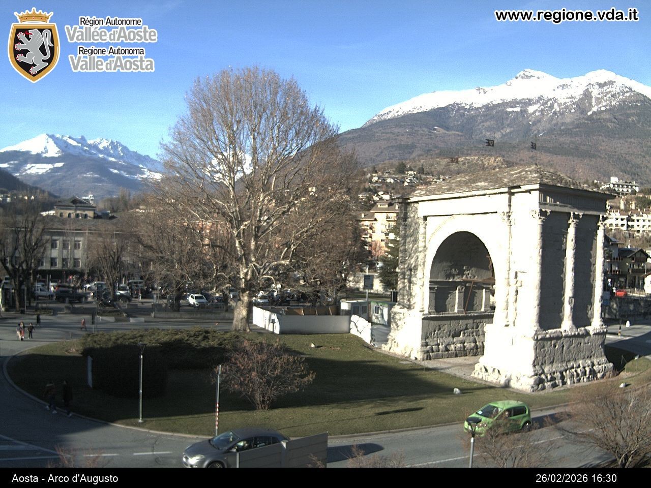 Archived image Webcam Aosta, Piazza Arco d'Augusto