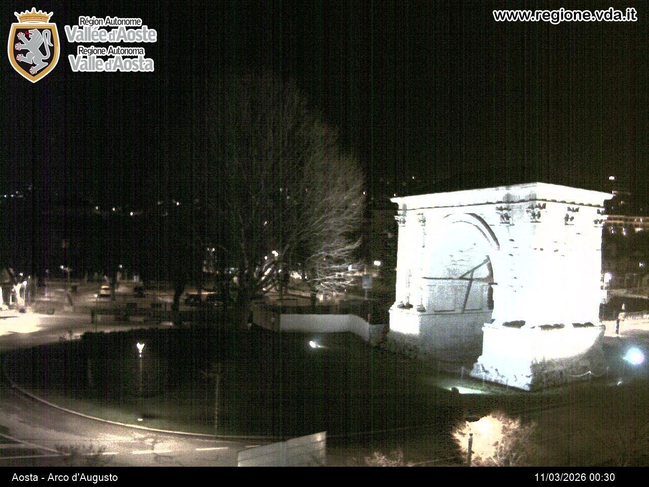 Archiv Foto Webcam Piazza Arco d'Augusto, Aosta
