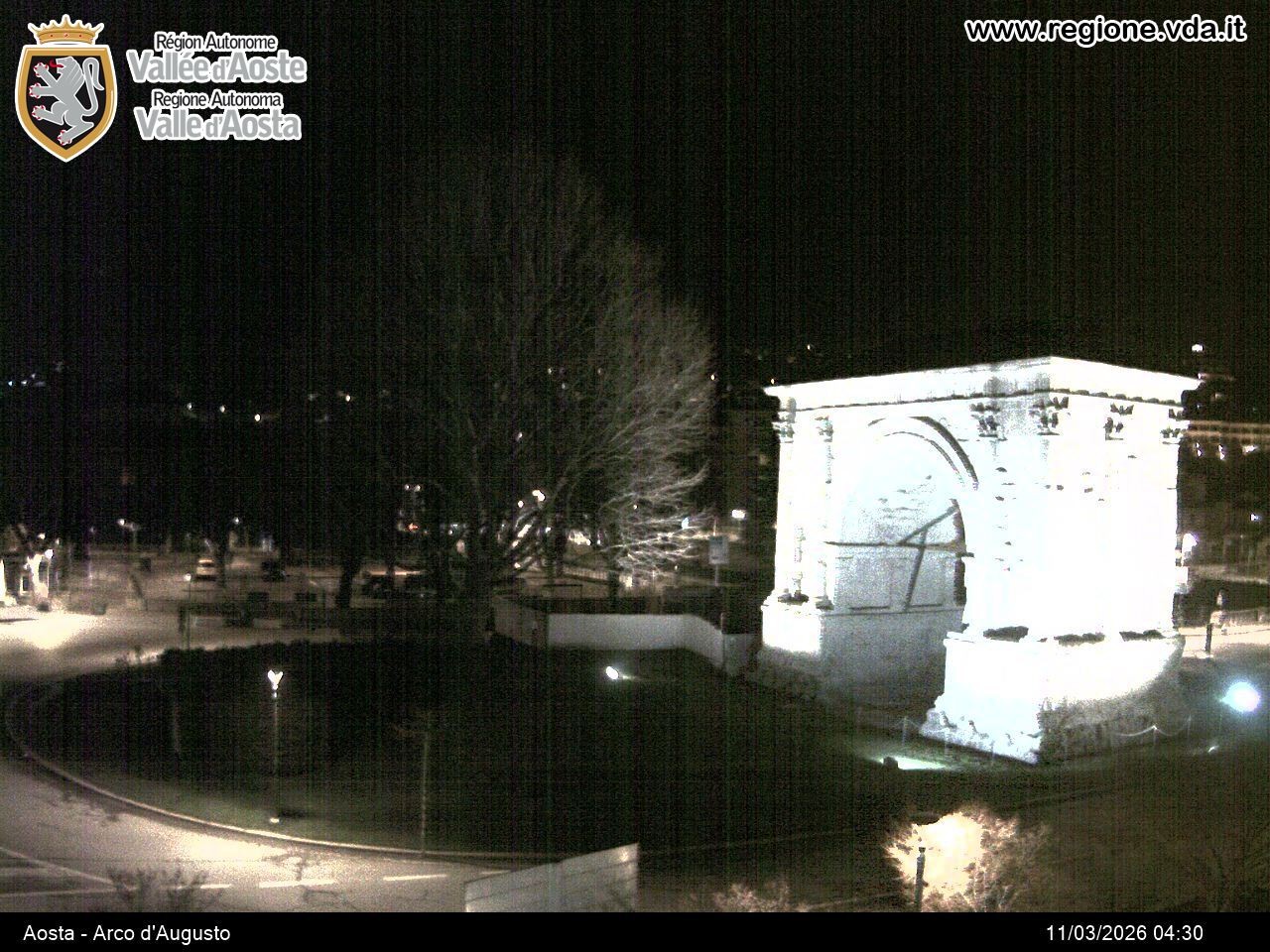 Archiv Foto Webcam Piazza Arco d'Augusto, Aosta