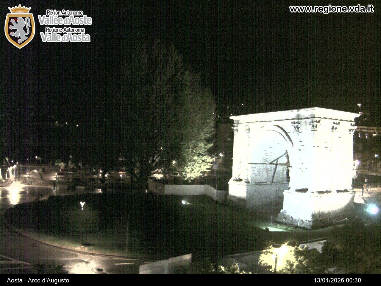 Archived image Webcam Aosta, Piazza Arco d'Augusto