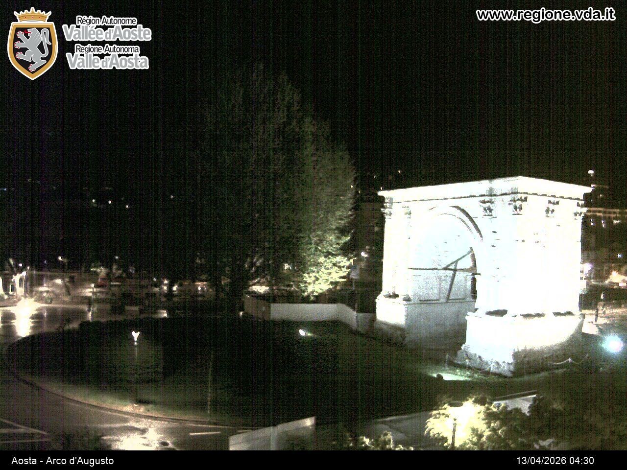 Archived image Webcam Aosta, Piazza Arco d'Augusto