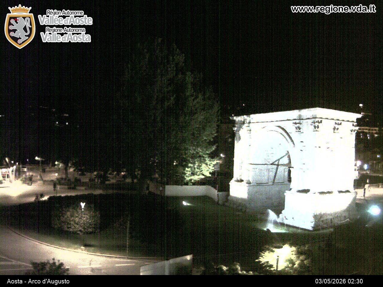 Archiv Foto Webcam Piazza Arco d'Augusto, Aosta