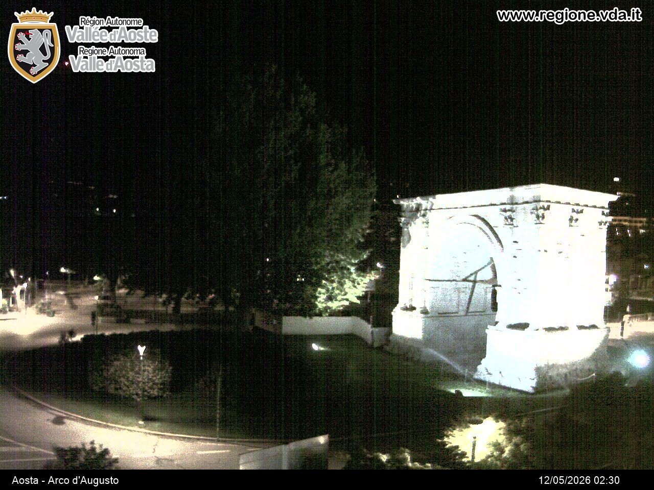 Archiv Foto Webcam Piazza Arco d'Augusto, Aosta