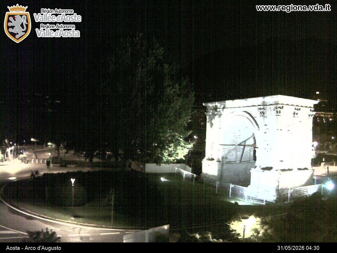 Archived image Webcam Aosta, Piazza Arco d'Augusto