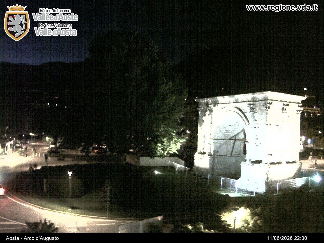 Archived image Webcam Aosta, Piazza Arco d'Augusto