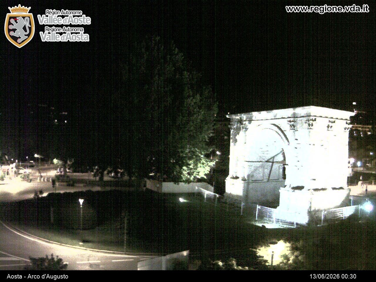 Archiv Foto Webcam Piazza Arco d'Augusto, Aosta