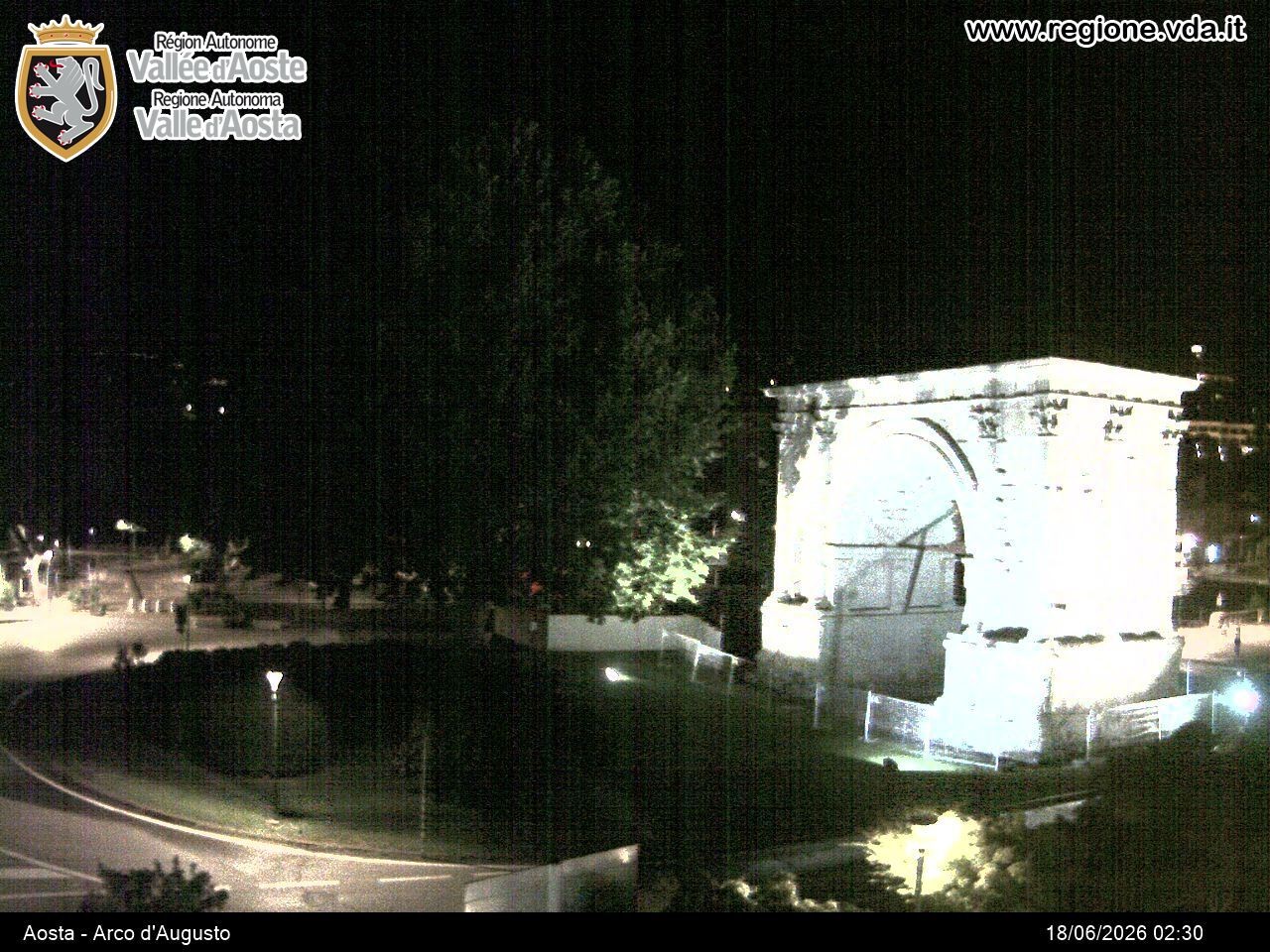 Archived image Webcam Aosta, Piazza Arco d'Augusto