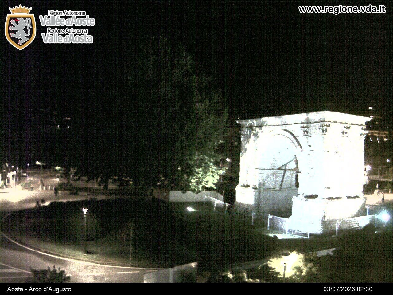 Archiv Foto Webcam Piazza Arco d'Augusto, Aosta