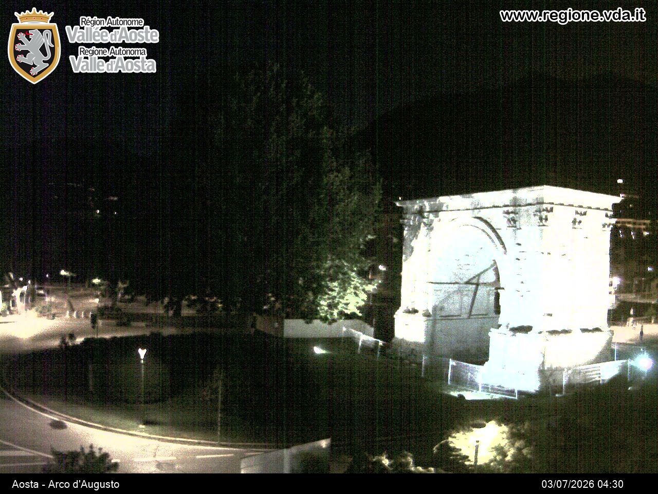 Archiv Foto Webcam Piazza Arco d'Augusto, Aosta