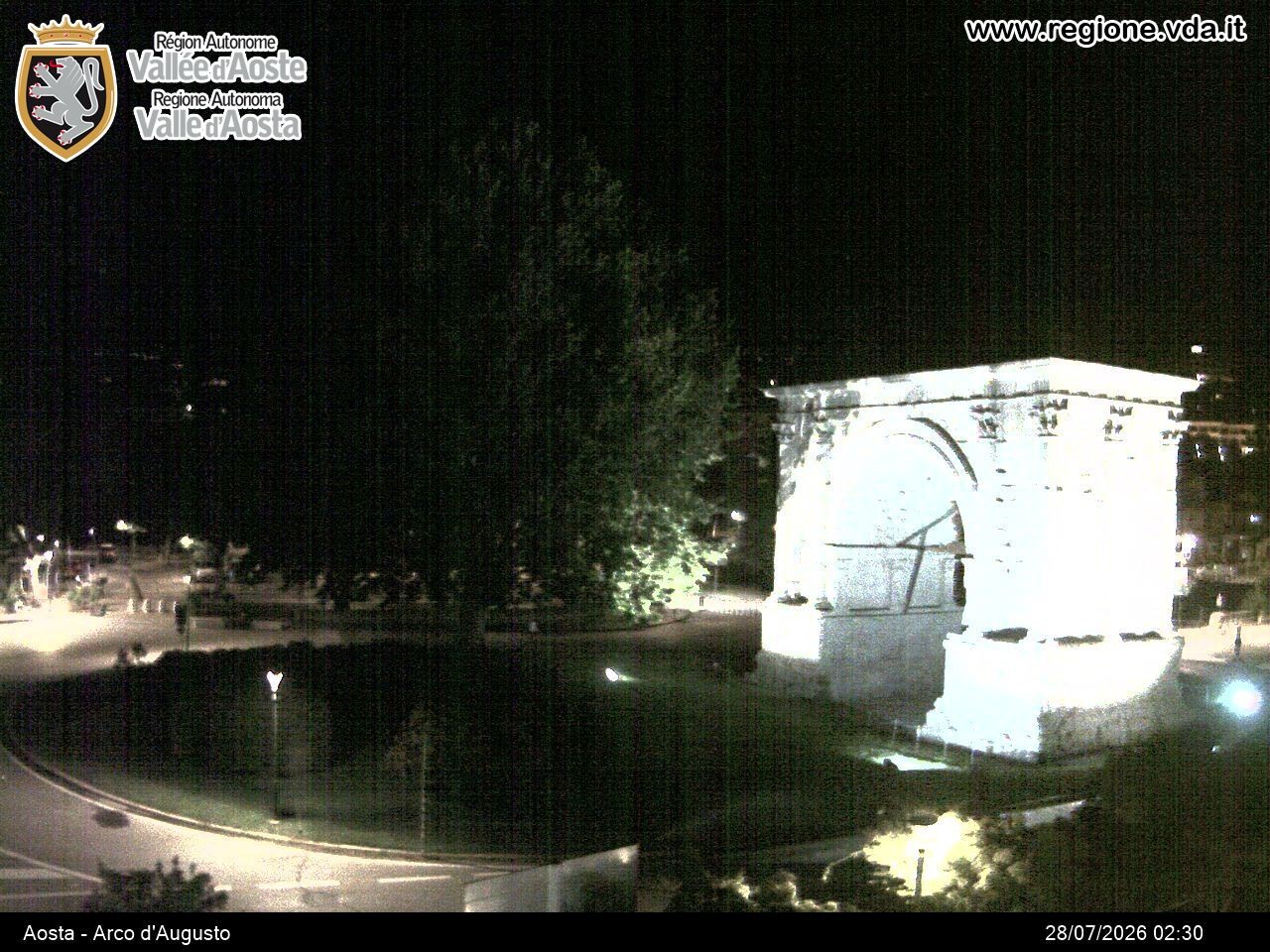 Archived image Webcam Aosta, Piazza Arco d'Augusto