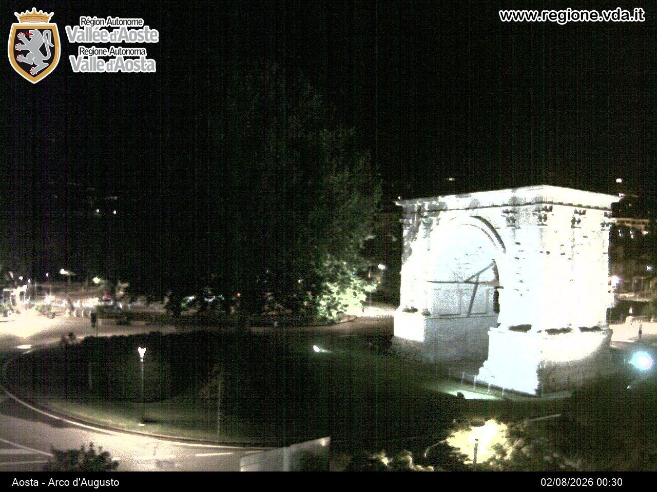 Archiv Foto Webcam Piazza Arco d'Augusto, Aosta