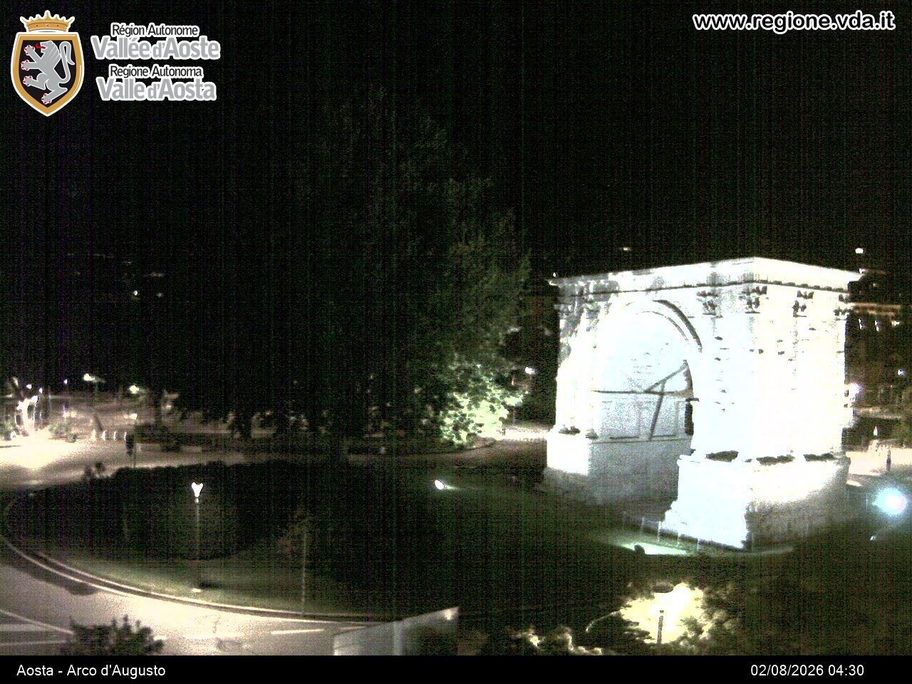 Archiv Foto Webcam Piazza Arco d'Augusto, Aosta