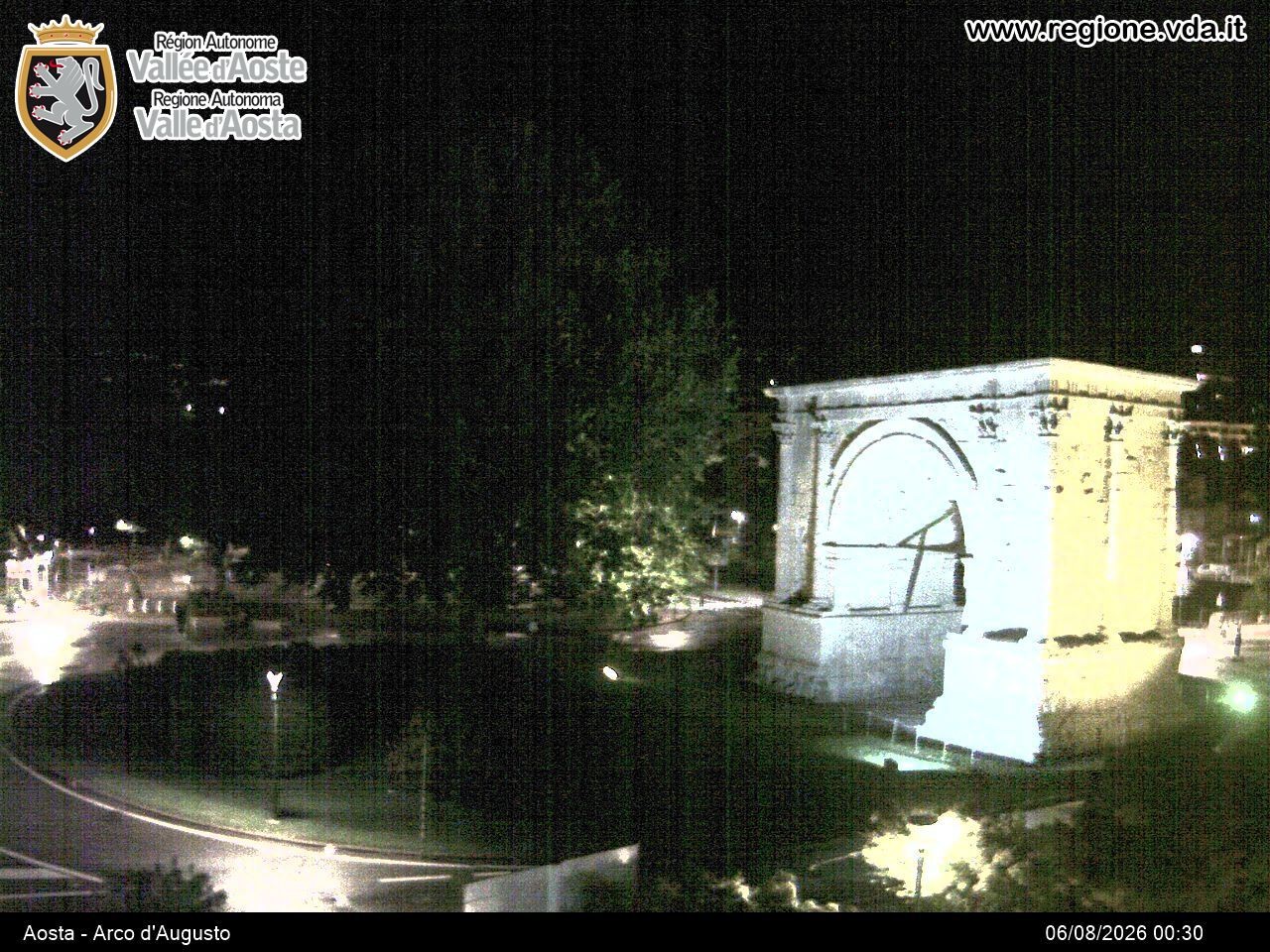 Archiv Foto Webcam Piazza Arco d'Augusto, Aosta