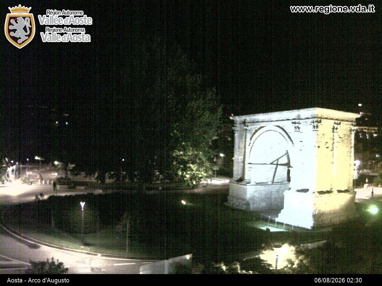 Archiv Foto Webcam Piazza Arco d'Augusto, Aosta